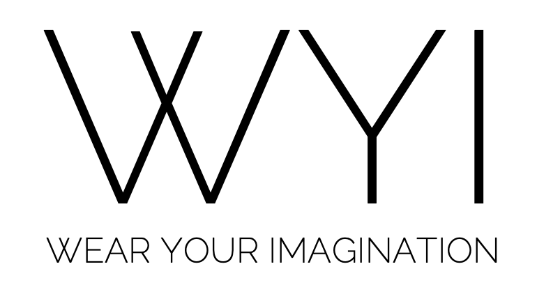 Buchstabenfolge W-Y-I. Logo von wear your imagination.
